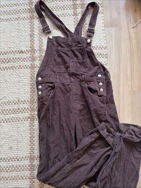 We the Free Corduroy Overall Jeans - Brown Mocha Women's Overalls